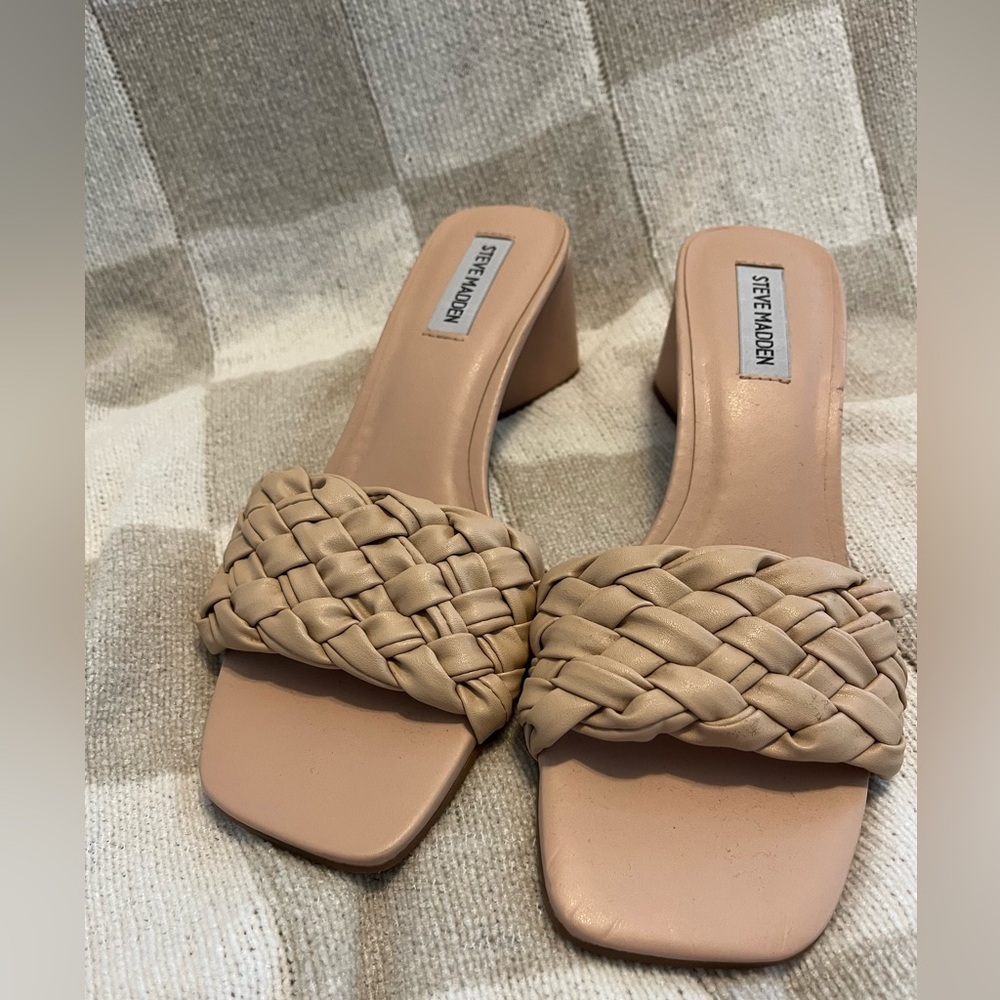 Steve Madden Women's Nude Braided Heels